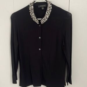 Anne Taylor Crystal Sweater size MP